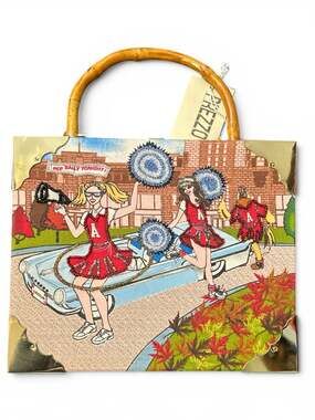 Prezzo Rebekah C. Mason Cigar Box Handbag Cheerleader Design